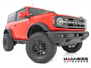Ford Bronco Custom Wheels (1) - Rough Country - 88 Series - Gloss Black - 17 x 8.5 / 6 x 5.5 / -12 / 4.5" 